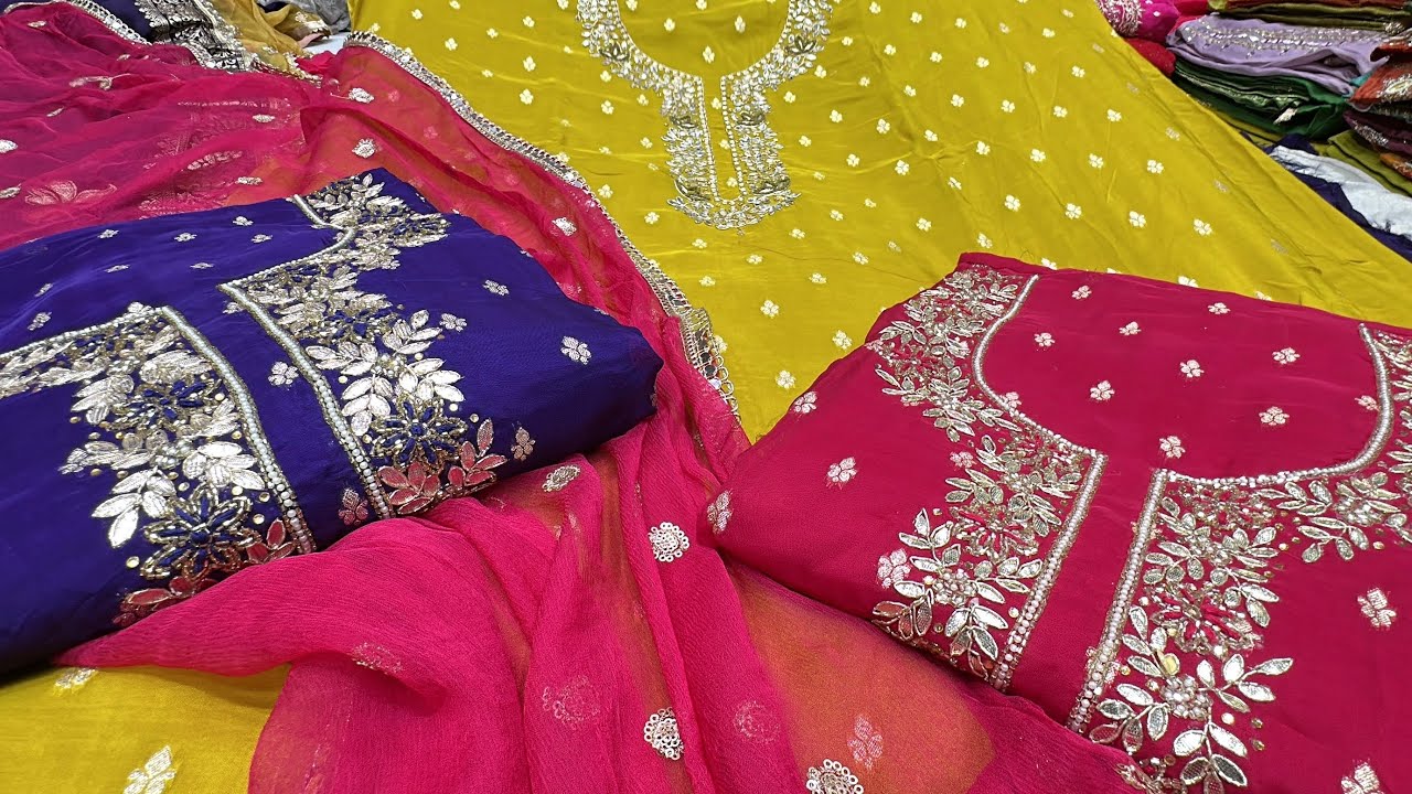 Delhi-6 Chandni Chowk Latest Designer Suits 😍 | Amir Suits Collection Wholesale Market