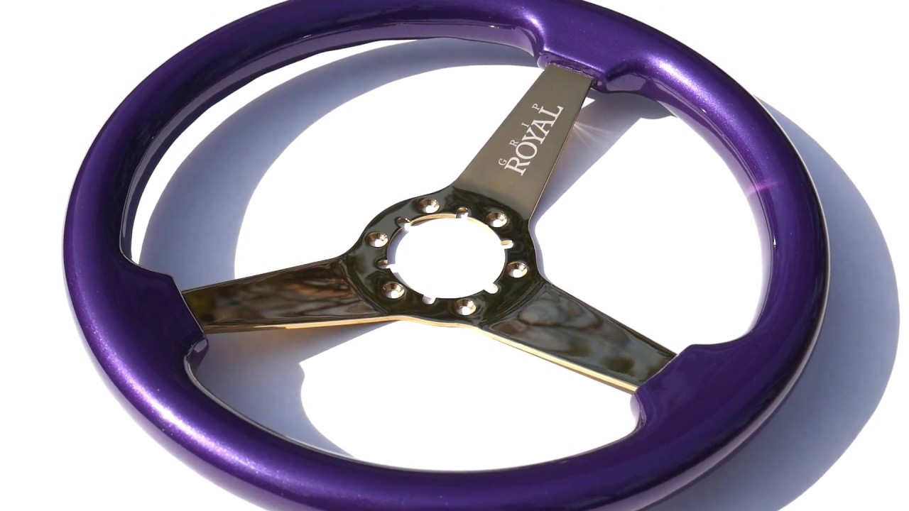 Grip Royal: Plumcrazy on Gold Solid