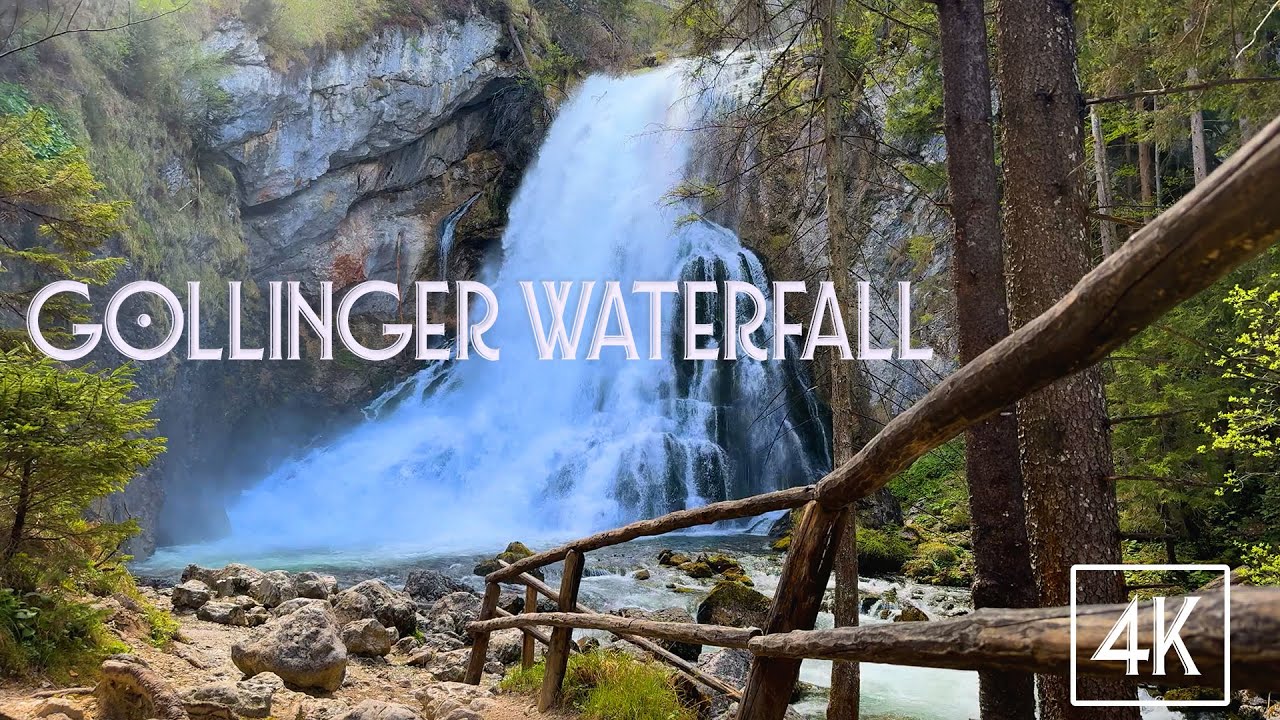 The beauties around Golling, such as the waterfall.