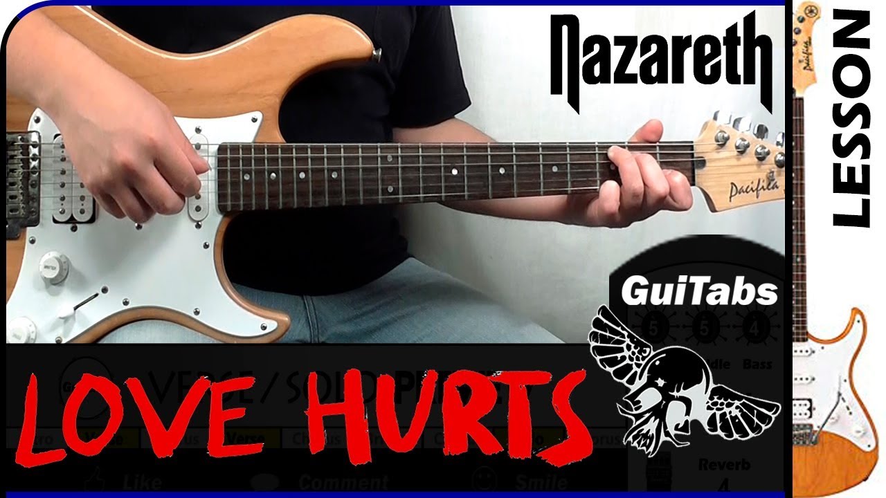 How to play LOVE HURTS 💔 - Nazareth / Guitar Lesson 🎸 / GuiTabs N°172