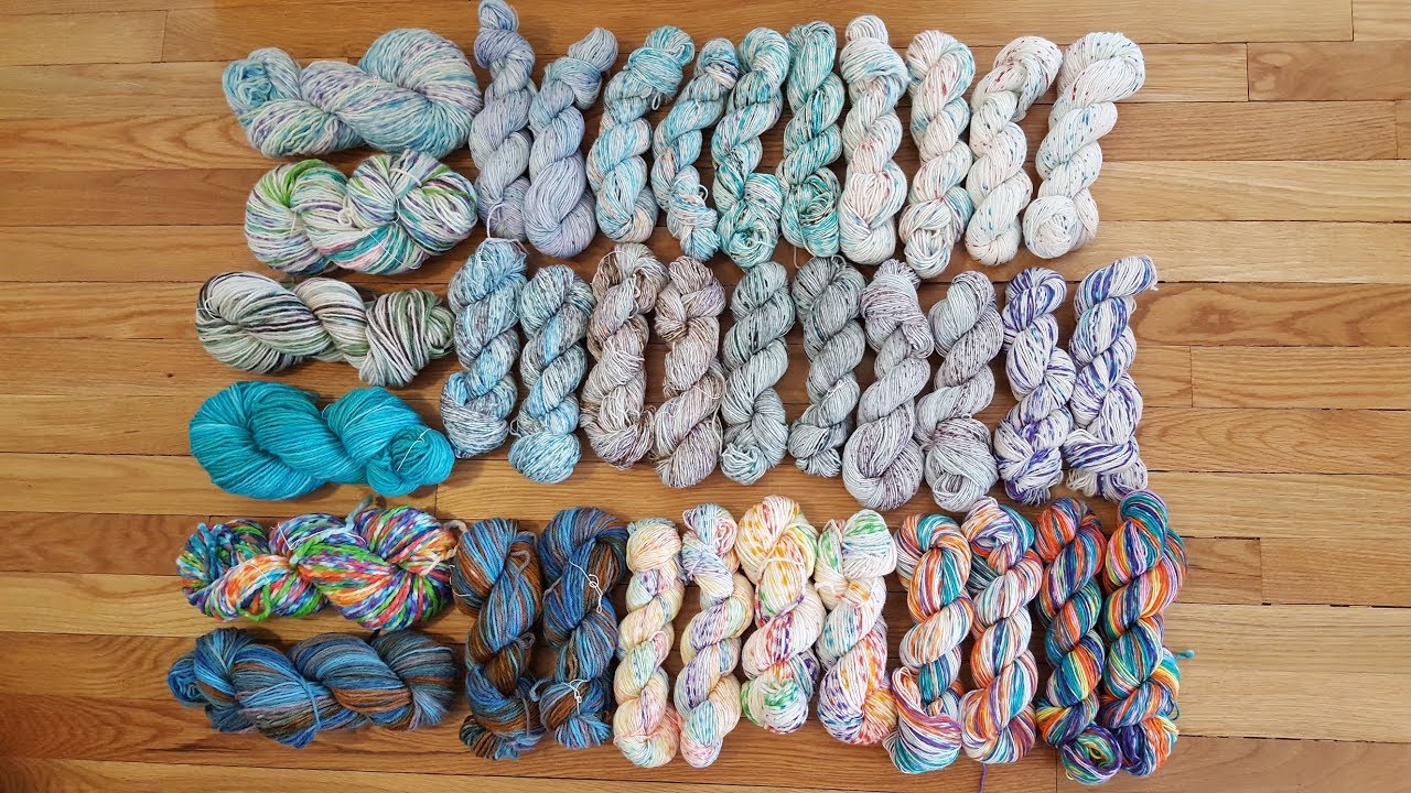 Summary of All Yarns Dyed in the Sock Blank Special 2 Livestreams