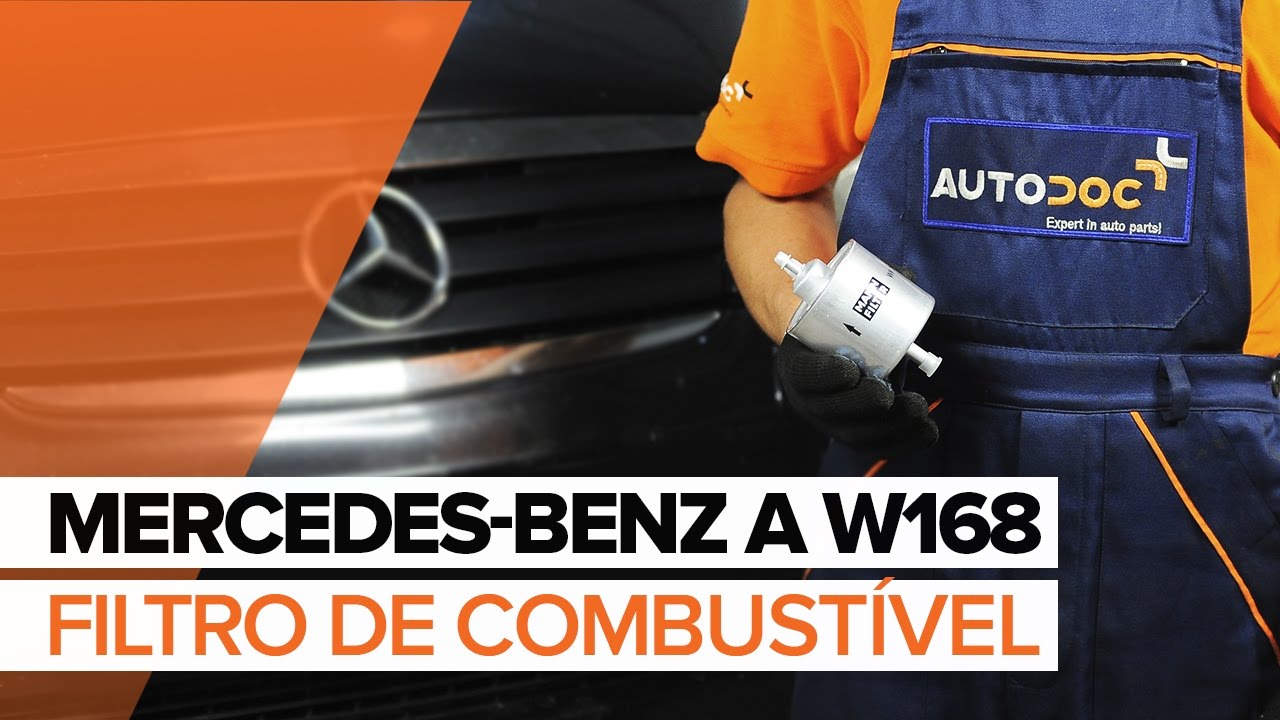 Como substituir a Filtro de combustível no MERCEDES-BENZ A W168 [TUTORIAL]