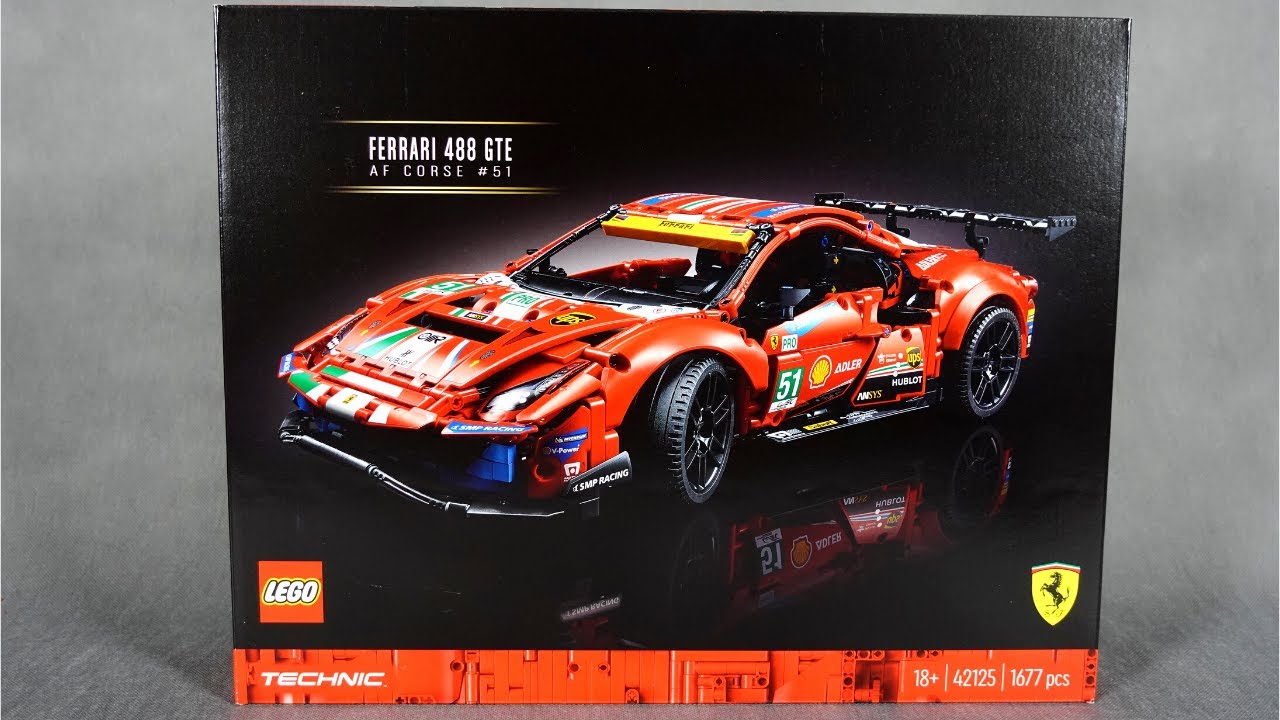 LEGO TECHNIC 42125 - FERRARI 488 GTE AF CORSE #51 - RECENZJA