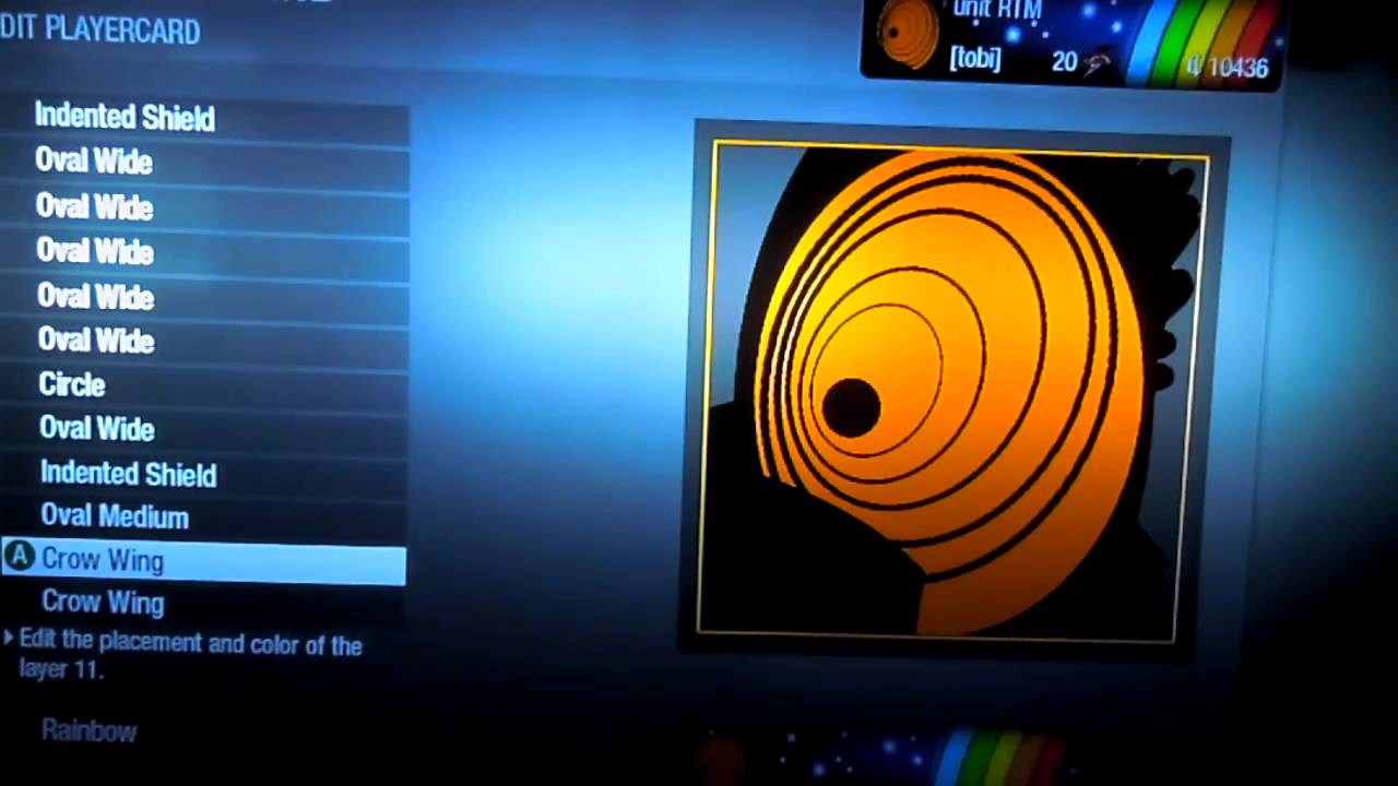Black Ops Emblem: Tobi / Uchiha Madara from Naruto