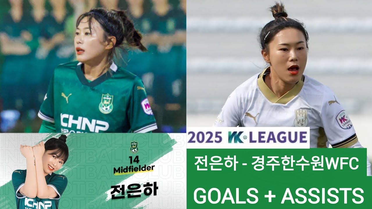 2025 WK-League Highlights : (경주한수원WFC) , No.14 MF Player (전은하) : @KHNPFC_official
