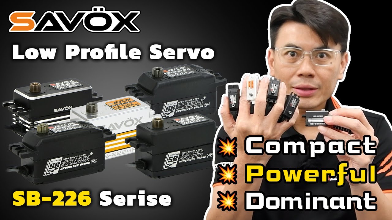 【SAVOX】 🔥SB-226 Series🔥Power in a Low Profile #savox #servo #rcservo #226