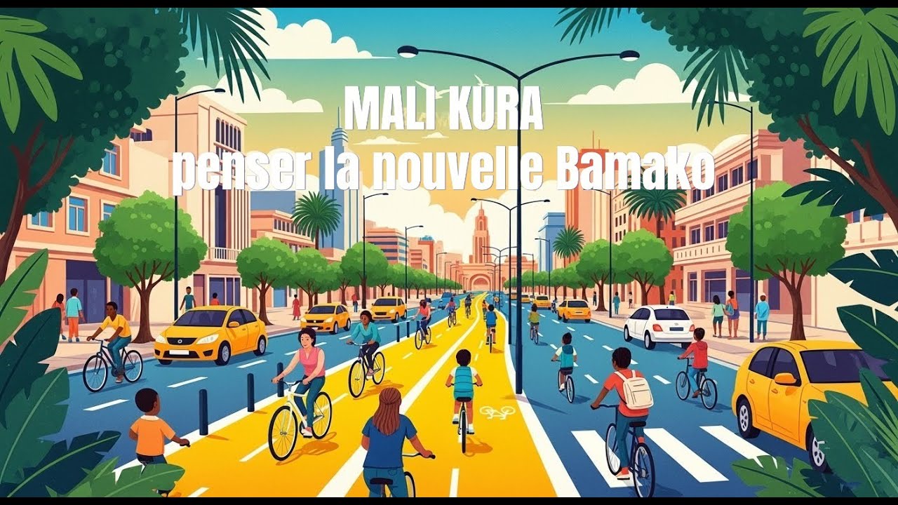#Bamako pourrait changer de visage avec des pistes cyclables, séparation voies vélo, moto, voiture