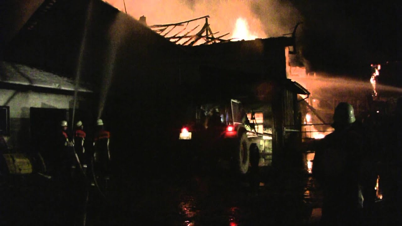 Dietmannsried -- Vollbrand von Stallung und Tenne