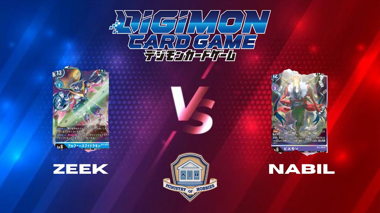 Versus Video: Digimon Card Game Nabil (Piedmon) Vs Zeek (UlforceVeedramon)