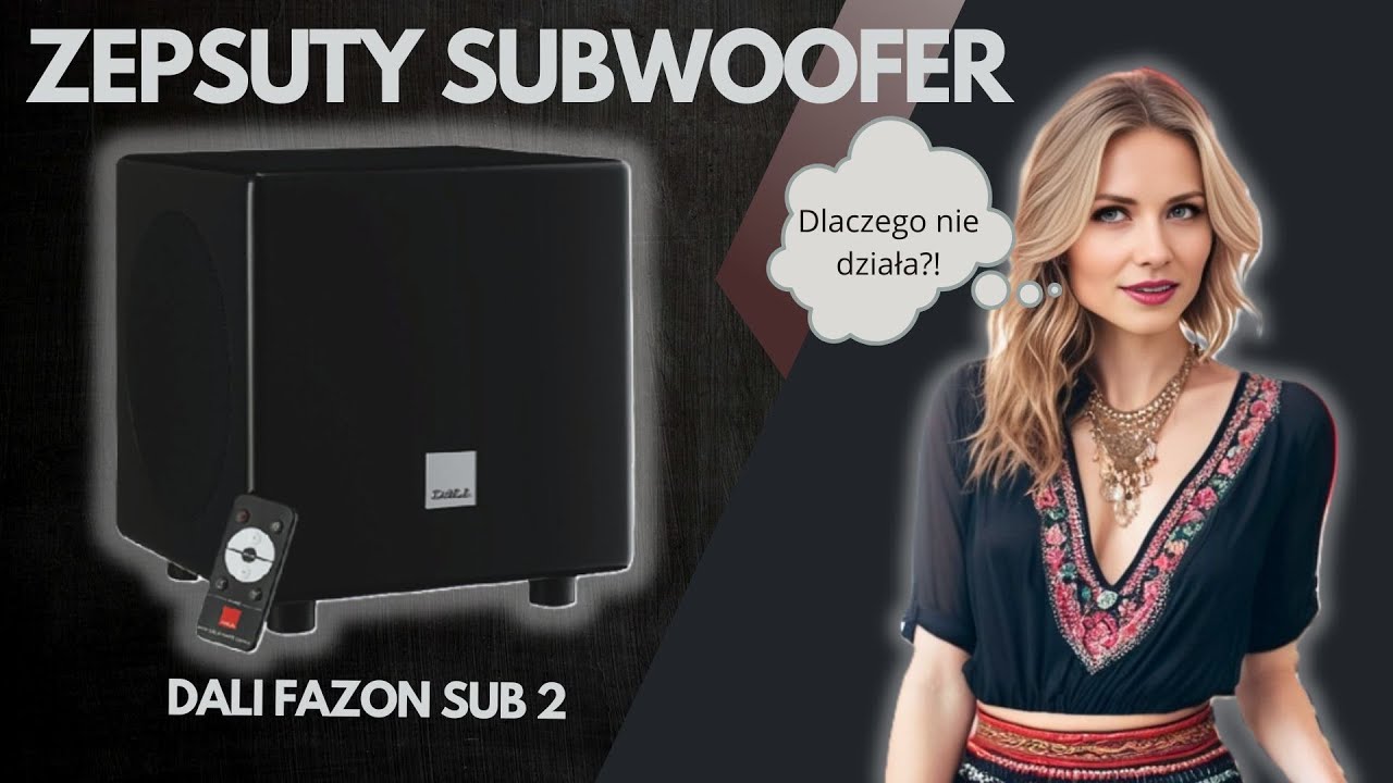 Zepsuty subwoofer Dali Fazon SUB 2. DLACZEGO NIE DZIAŁA? #zreperujto #dali #subwoofer