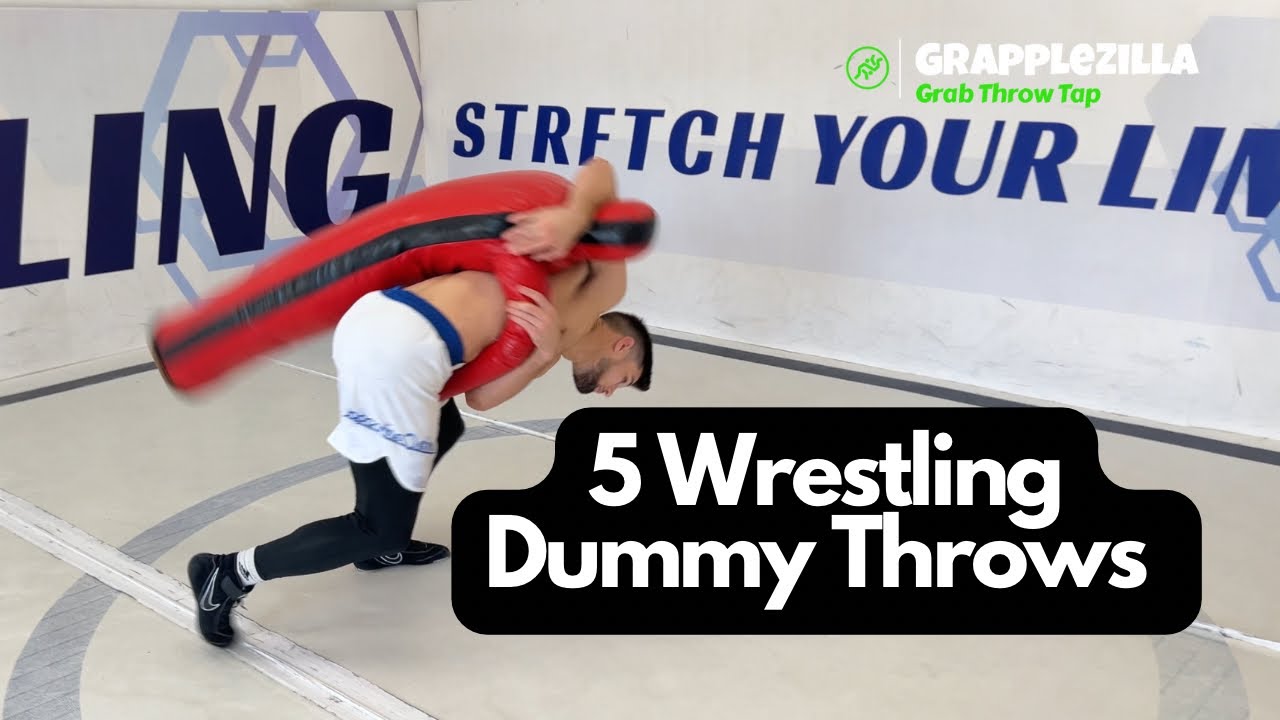 5 Wrestling Throws with the Wrestling Dummy 🤼‍♂️ #wrestling #mmatraining