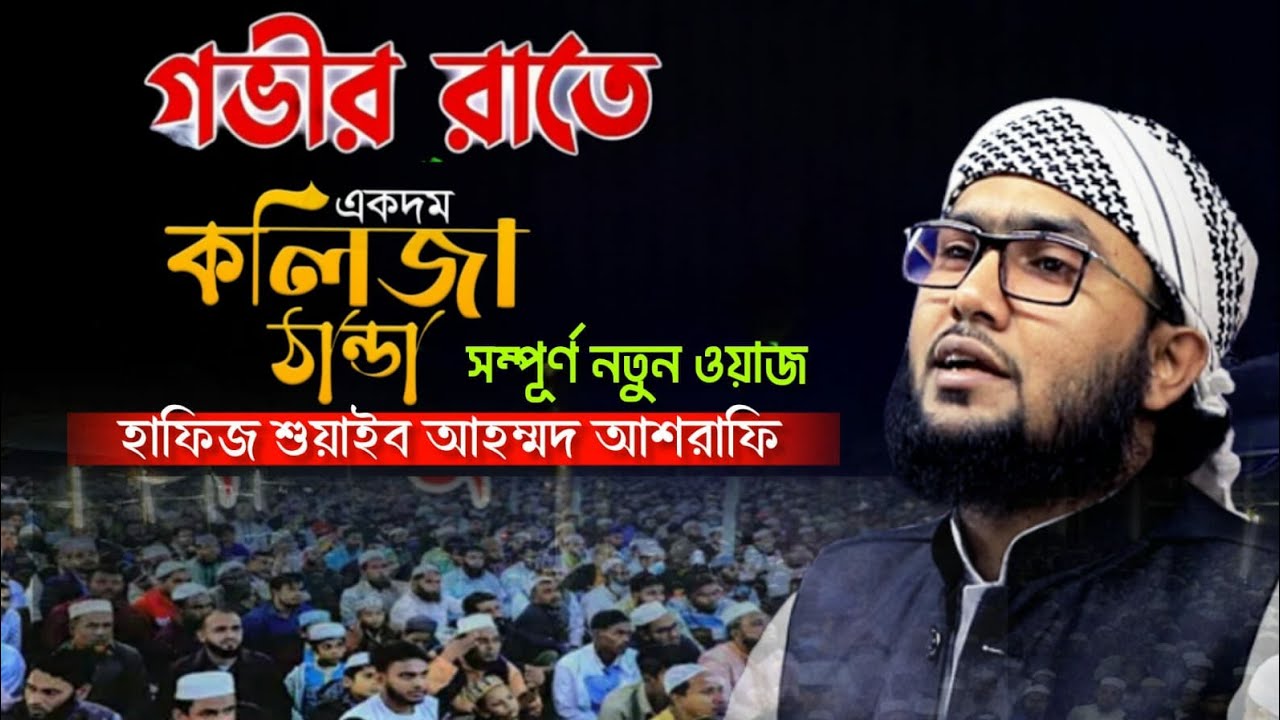 গভির রাতে কলিজা ঠান্ডা করা ওয়াজ | মাওলানা শুয়াইব আহম্মদ আশরাফি। হবিগঞ্জ 