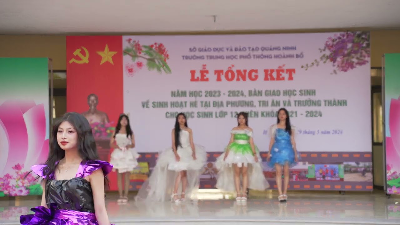 TRÌNH DIỄN THỜI TRANG TUYÊN TRUYỀN BẢO VỆ MÔI TRƯỜNG - A3K53 THPT HOÀNH BỒ