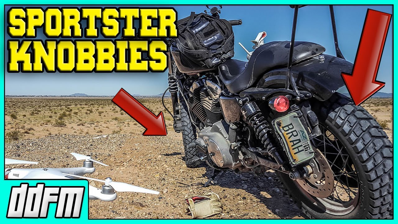 Dual Sport Tires for the Harley Sportster / Duro HF904 & Mitas E07 / 1000 Mile Update