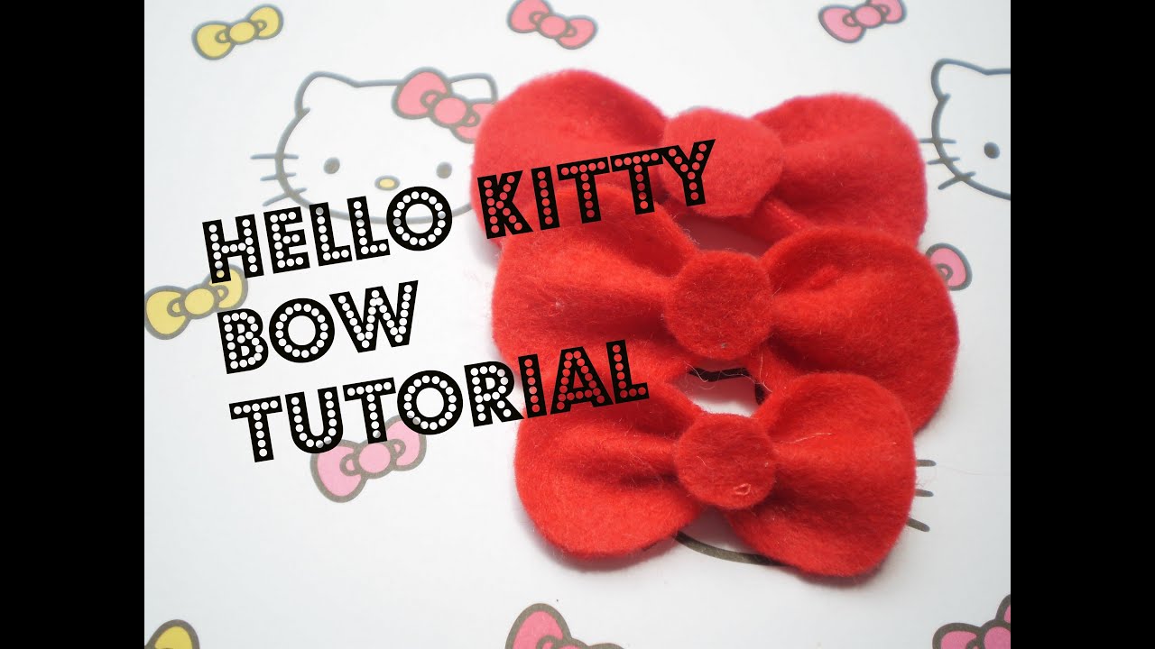 Hello Kitty Bow Tutorial