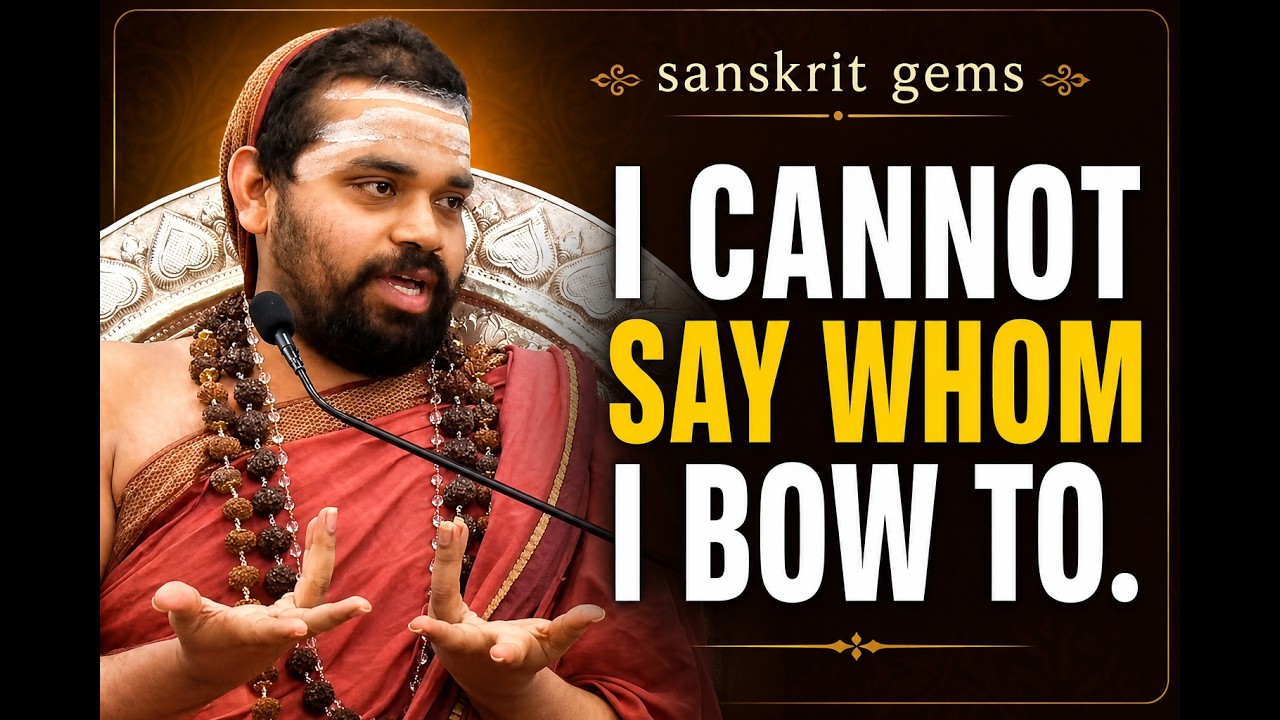 &ldquo;I Cannot Say Whom I Bow To.&rdquo; | Sanskrit Gems from the Jagadguru