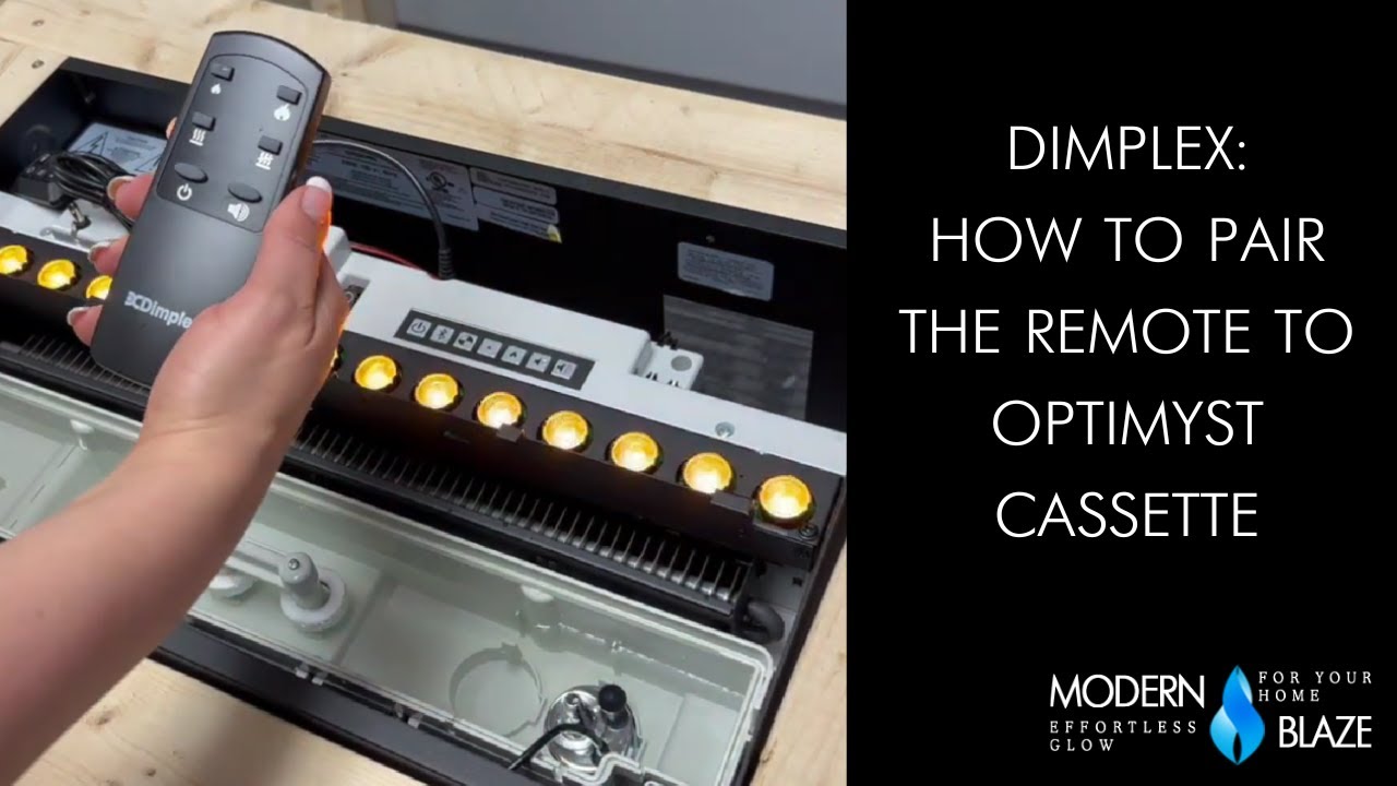 Dimplex: How to Pair the Remote to Optimyst Cassette