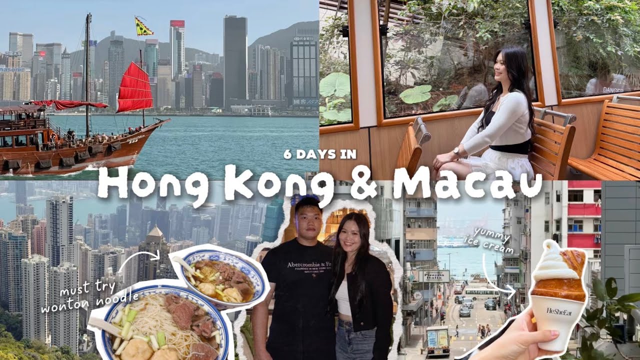 HONG KONG & MACAU VLOG 🥟 | what i eat, peak tram, avenue of stars, itinerary
