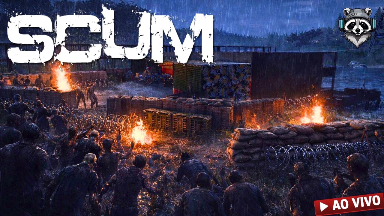 ILHA NO ESCURO 🌑 SOBREVIVA SE CONSEGUIR! | SCUM | #scum #streamerbr