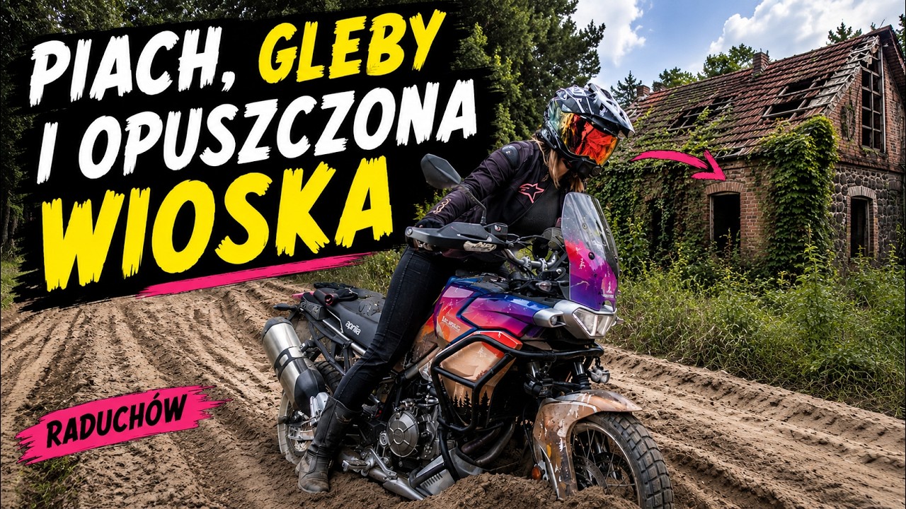 Urbex na moto i trening jazdy w piachu! Gleby, rzeka, off
