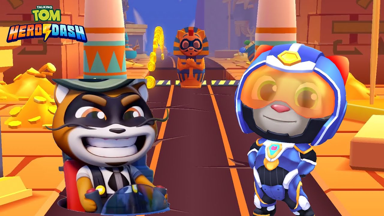 Mèo Tom Siêu Nhân Xanh Dương Chạy Lụm Vàng , Talking Tom Hero Tập 1