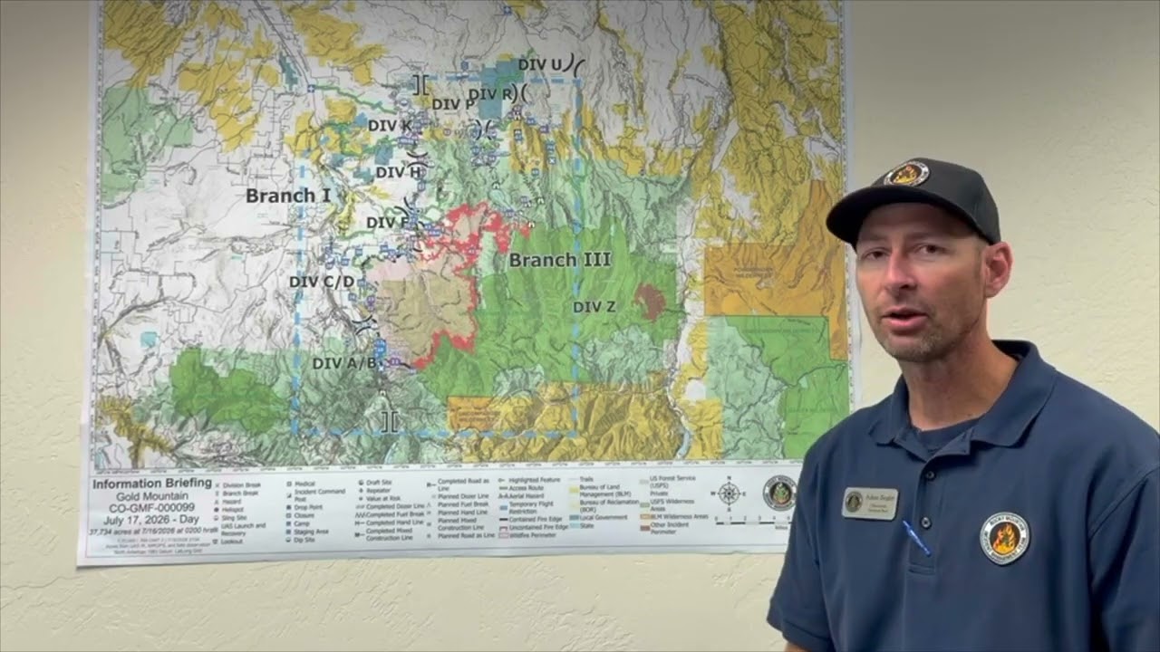 Operational Briefing Video for Friday, July 17, 2026 with Operations Section Chief, Adam Ziegler
