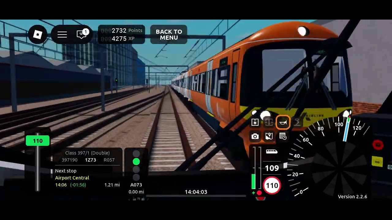 Class 397 double de Leighton Stepford Road jusqu’à Aéroport SCRPole Terminal 3