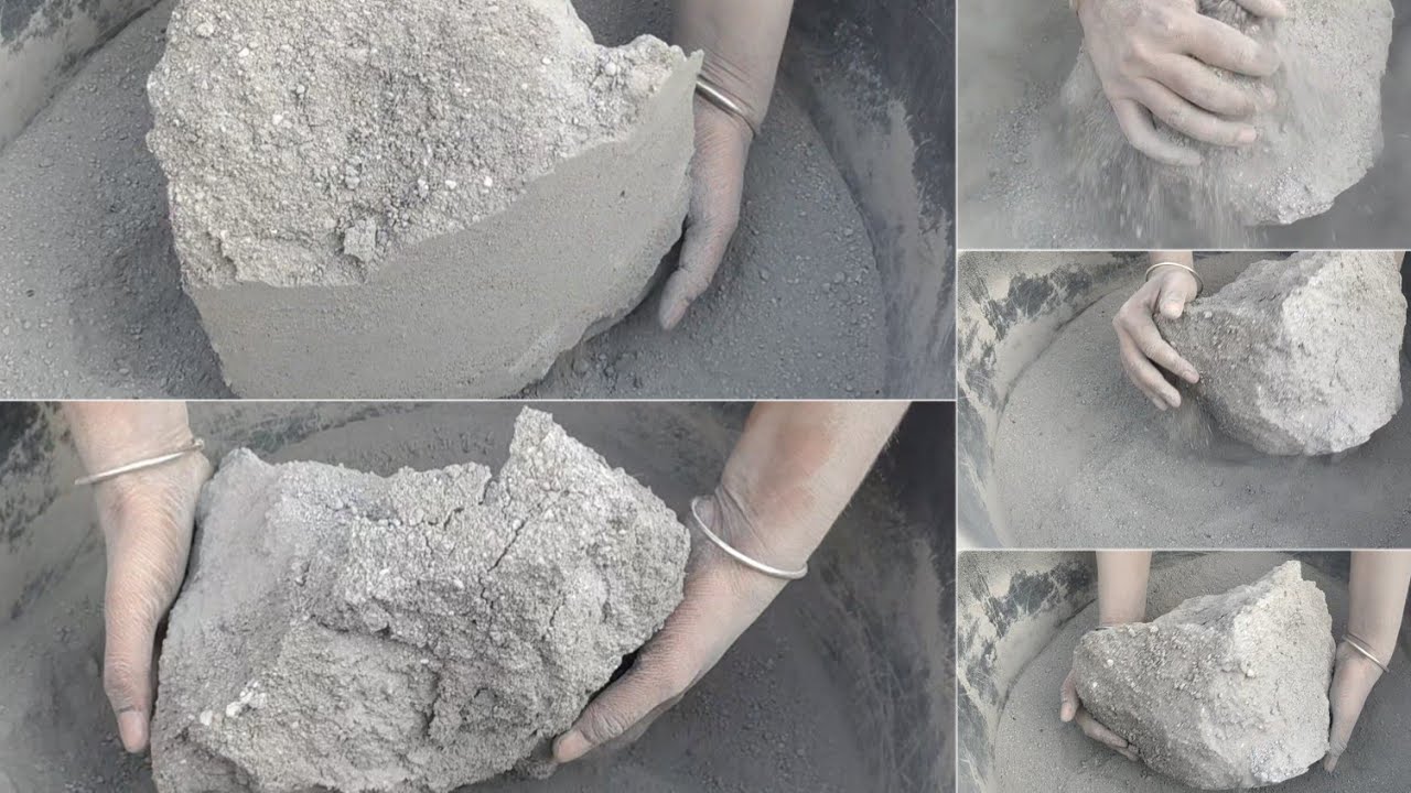 Asmr| special for dry crumbling lovers |grainy sand cement crumbling full dry