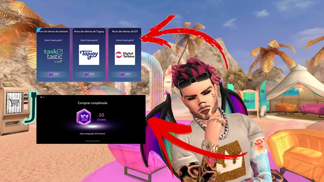 2 FORMAS de conseguir CROWNS GRATIS🤑🌼| Caramelito Avk
