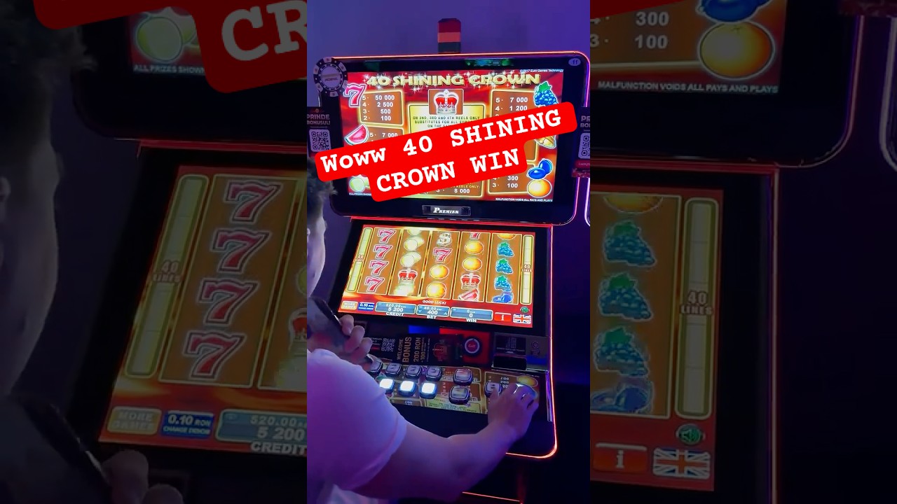 ☑️MIZA MARE EGT IN CASINO LA 40 SHINING CROWN- APARATE PACANELE BeGambleAware | #shorts #egt #slots