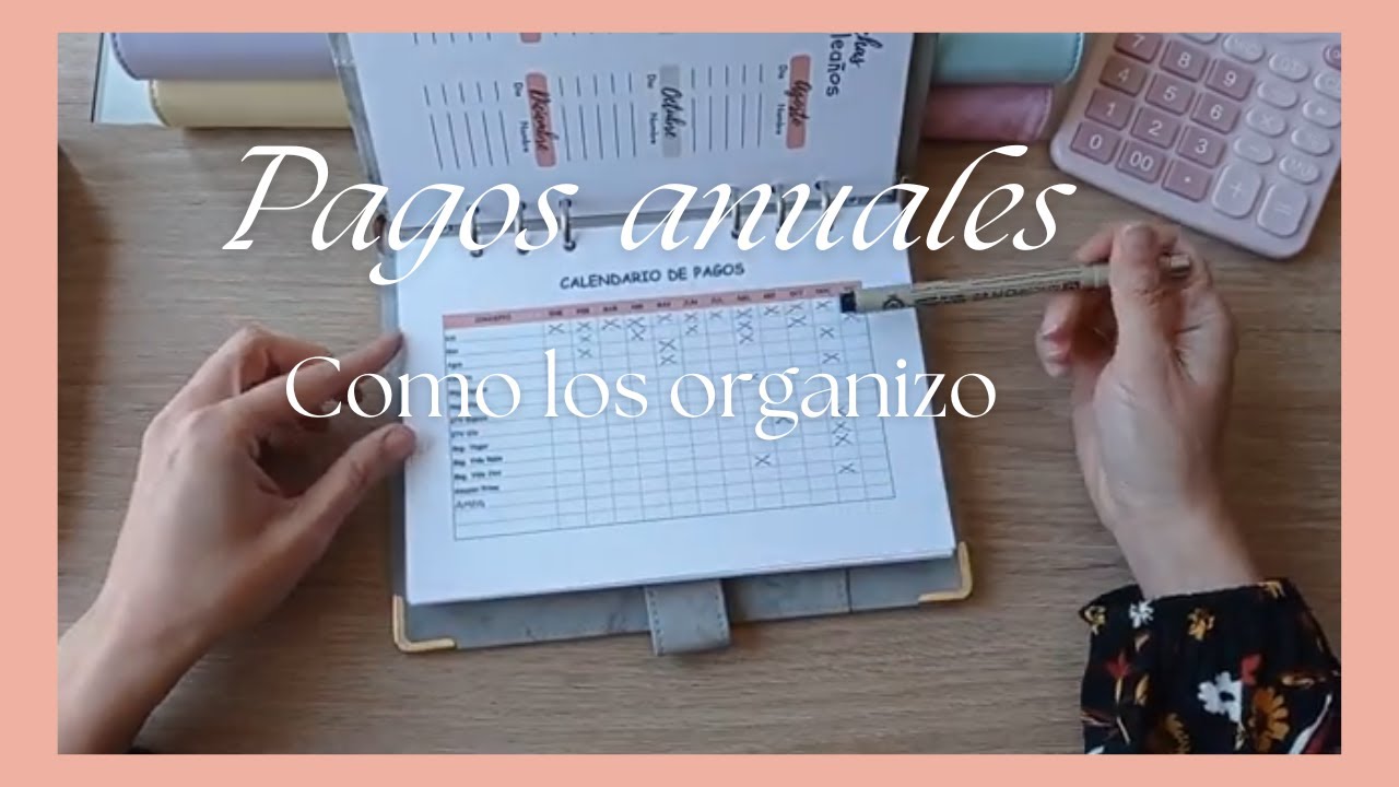 Pagos anuales, como los organizo