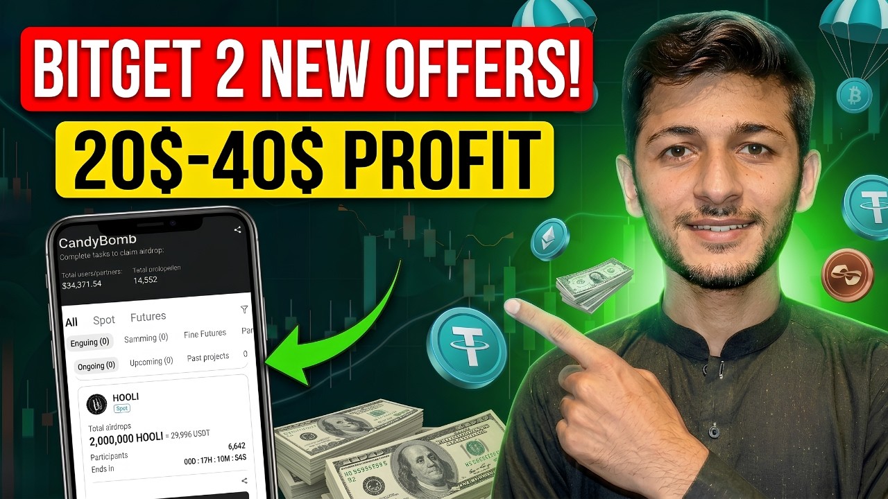 Bitget 2 New Candy bomb Offers | Bitget Candybomb complete guide | 20-$40 Profit
