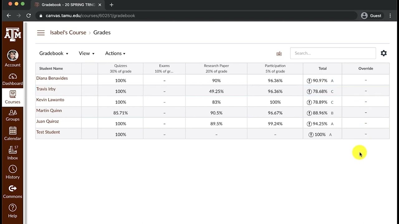 How to Import CSV Gradebook in Canvas