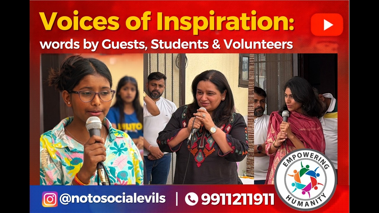 Voices of Inspiration 🎤 | Speeches by Guests, Students & Volunteers | NGO Event Highlights