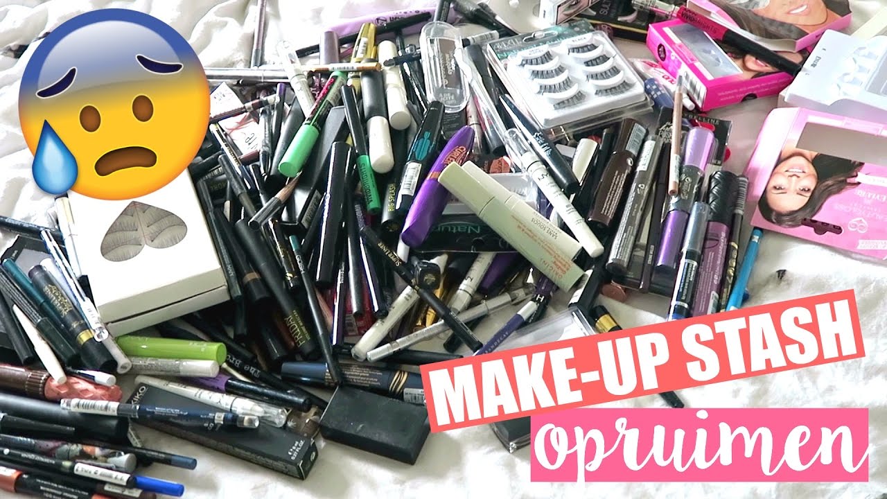 Make-up stash opruimen || MASCARA, EYELINER, OOGPOTLOOD, WENKBRAUWPRODUCTEN