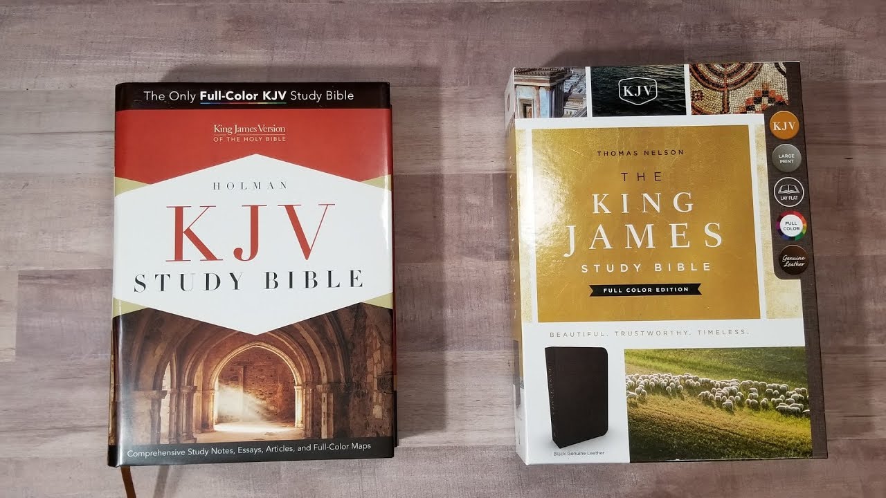 Руководство по покупке Библии Ask Bible: сравнение полноцветных учебных Библий короля Якова Холма...