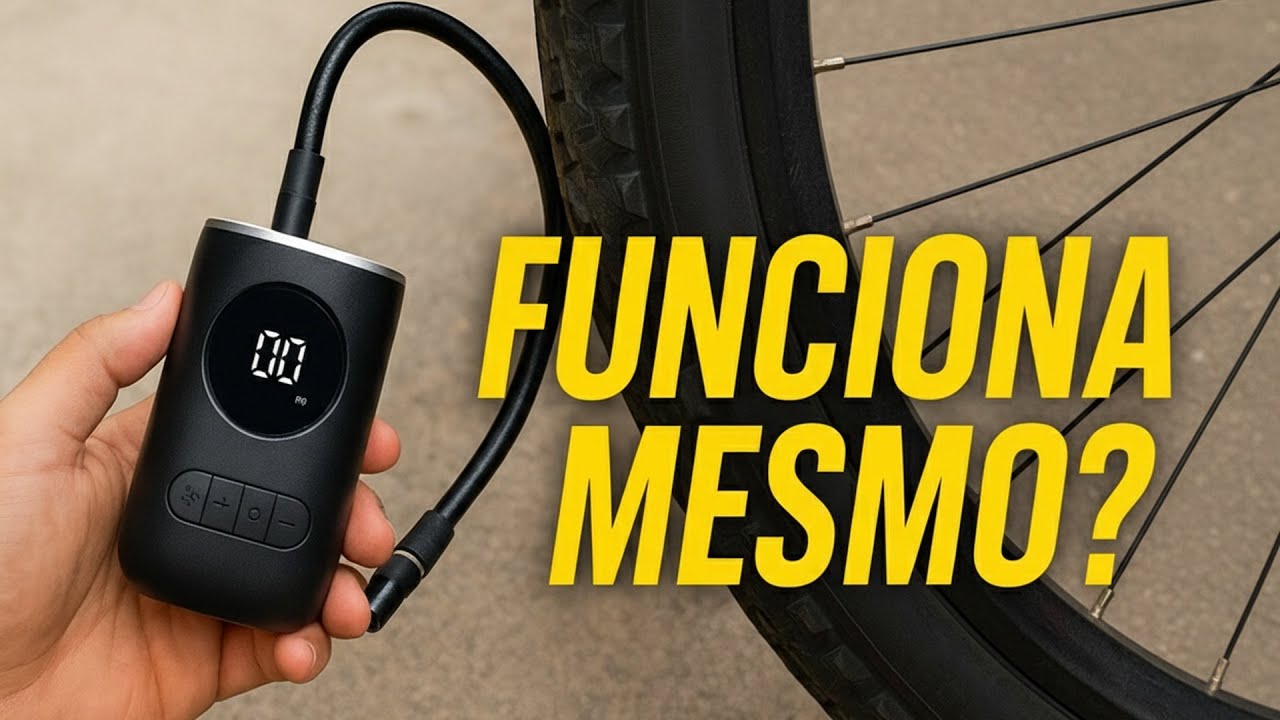 TESTE MINI COMPRESSOR DE AR BARATINHO PARA PNEU DE BIKE! FUNCIONA MESMO?