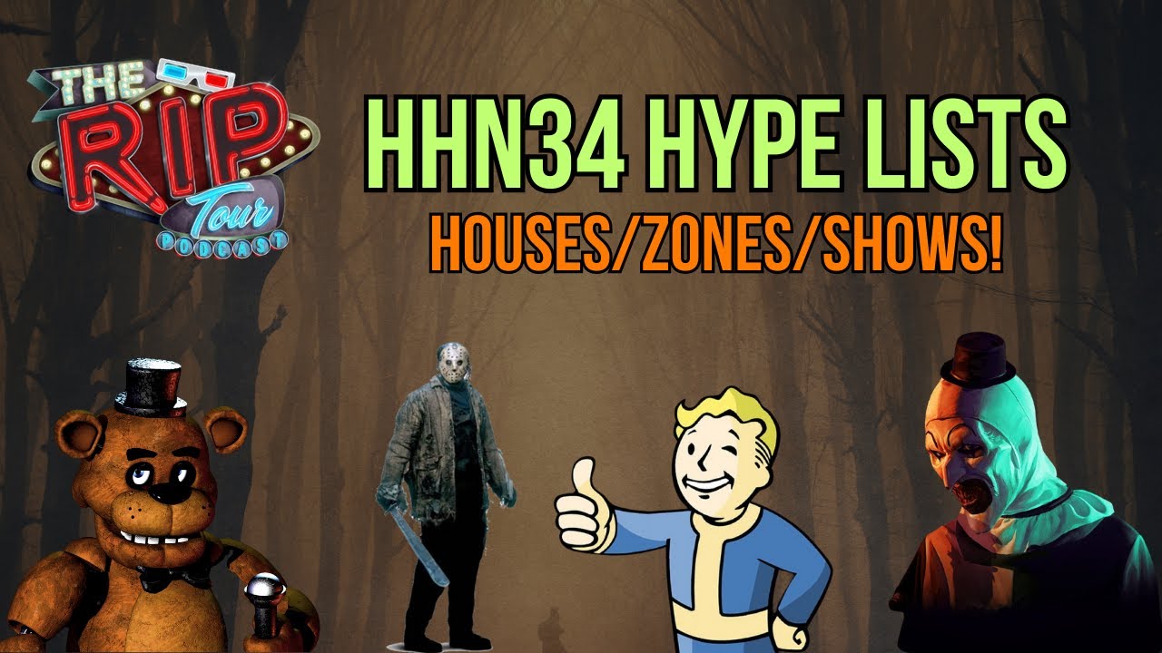 Halloween Horror Nights 34 Hype List Episode: All Zones & Houses for 2025! | The RIP Tour Podcast