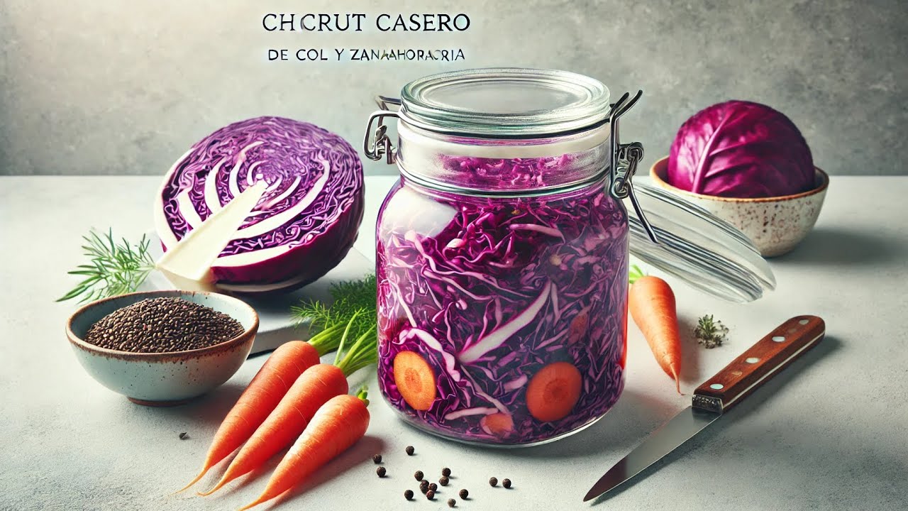 Cómo Hacer Chucrut Casero de Col Morada y Zanahoria con Comino - Sauerkraut Fácil