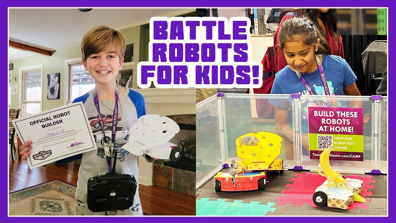 We're Helping Kids Build and Battle Bots! // Camp Witch Doctor Robot Kits