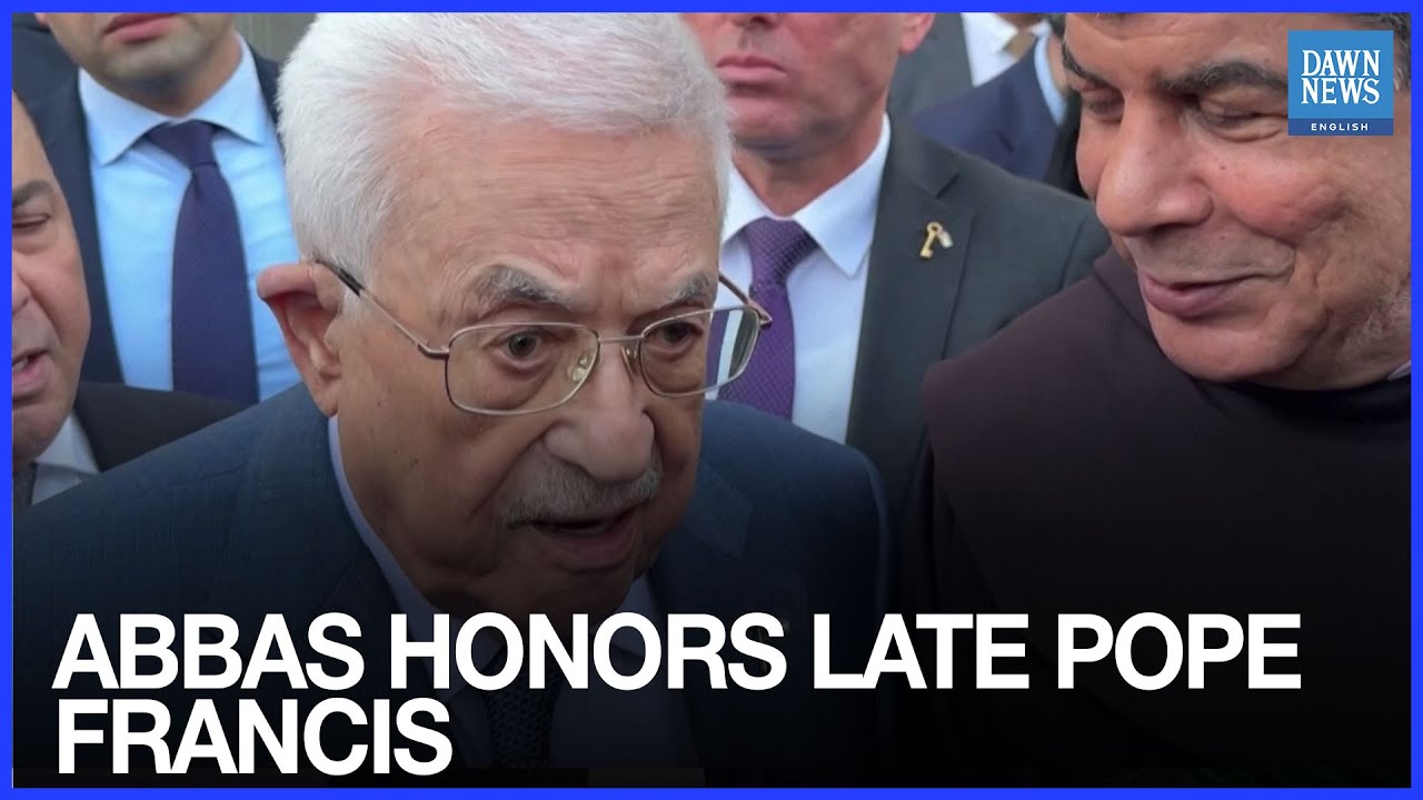 Palestinian President Abbas Pays Tribute to Late Pope Francis in Rome