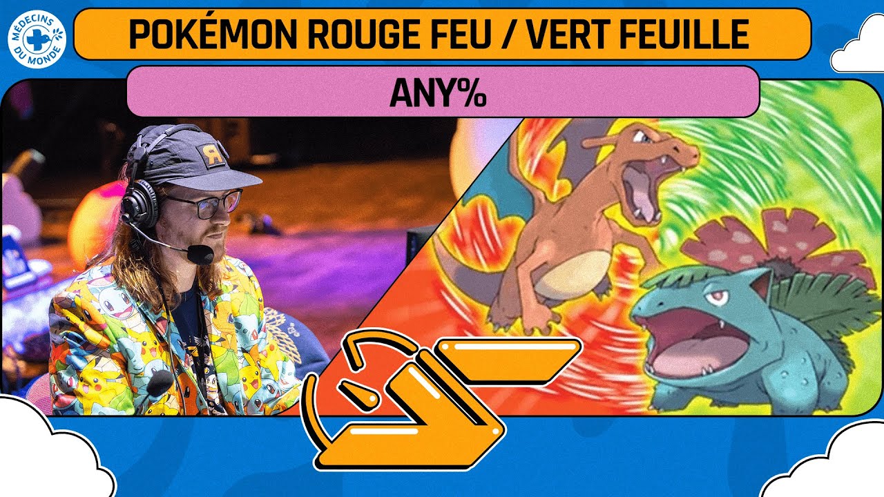 Pokémon Rouge Feu / Vert Feuille en Any% par Wharax en 1:30:10 | SPEEDONS 2025