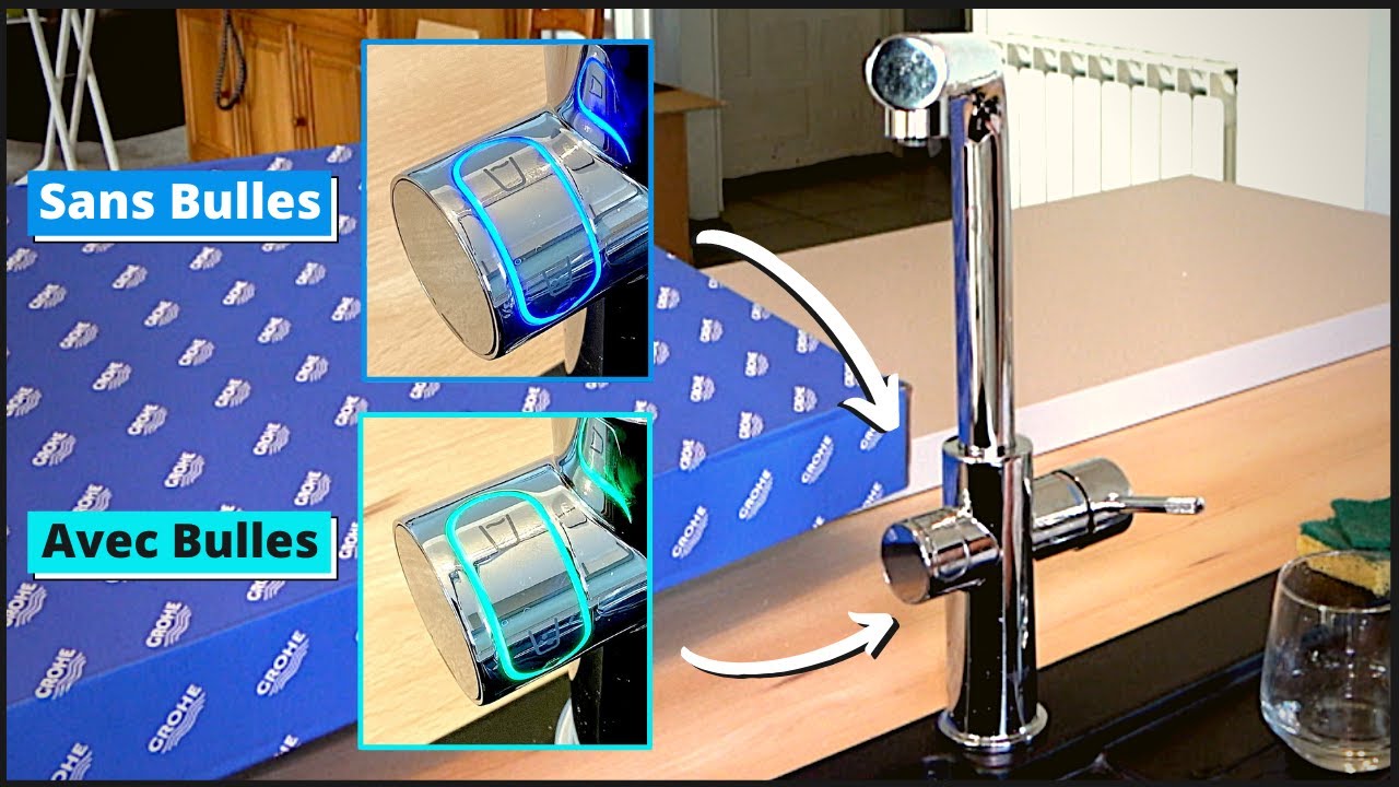 Mitigeur cuisine qui fait des BULLES    -   GROHE  BLUE  HOME
