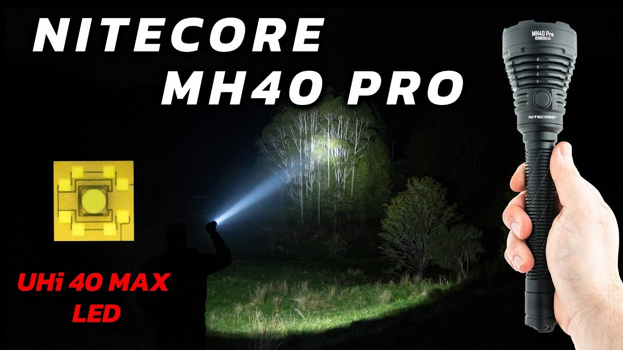 Nitecore MH40 Pro, Hunting Long Range Flashlight, Wireless Remote, 3,500 Lumens, 1,300m Range