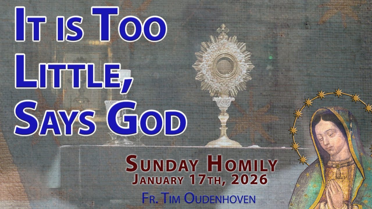 It is TOO Little, Says God