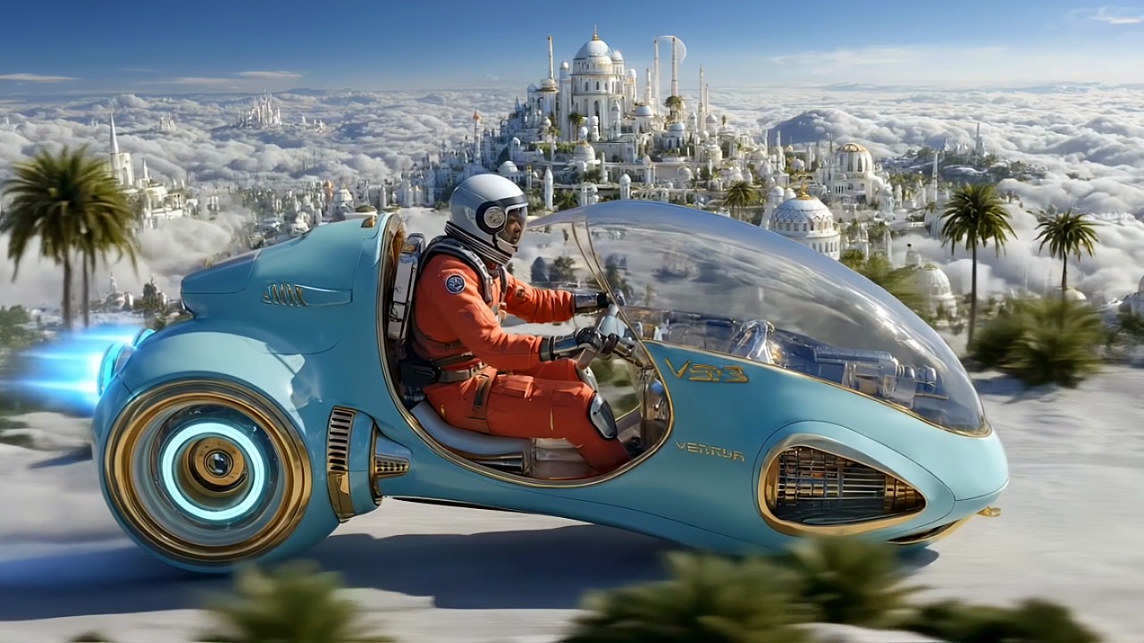 2055: FUTURISTIC ECO CITYSCAPES (1 HOUR) | Sci-Fi Ambient Soundscape | Relax & Focus | 4K