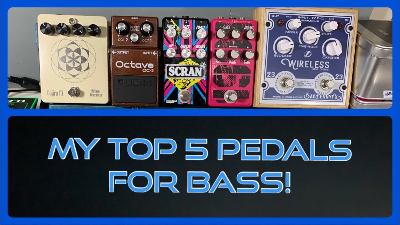 My Top 5 Pedals For BASS&hellip; including a classic vintage pedal! (2021 edition) BASS CHATS NO:23