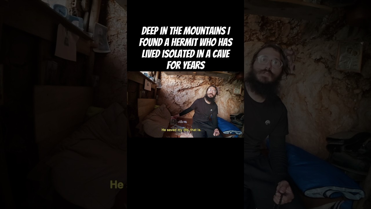 I found a hermit in Mount Athos who&rsquo;s living in a cave for years, isolated from the modern world.