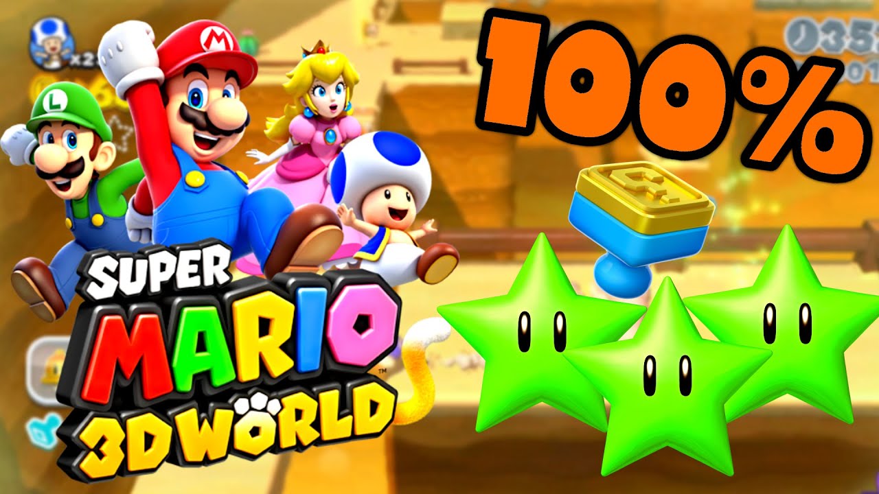 4-1 Ant Trooper Hill 🎪 Super Mario 3D World Switch + Wii U 🎪 All Green Stars + Stamp