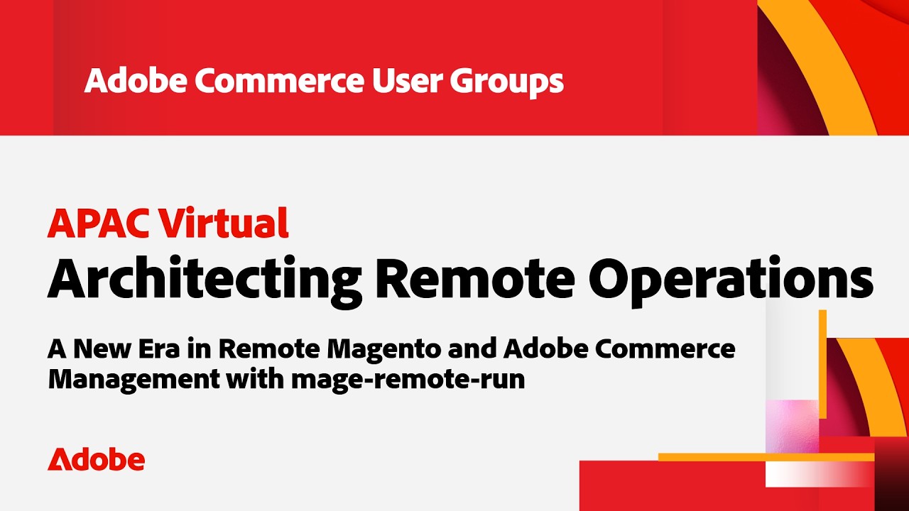 APAC Virtual Architecting Remote Operations